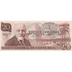 COSTA RICA 20  COLONES 1978 FDS